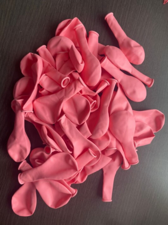 Set 50 baloane latex roz deschis 23 cm [4]