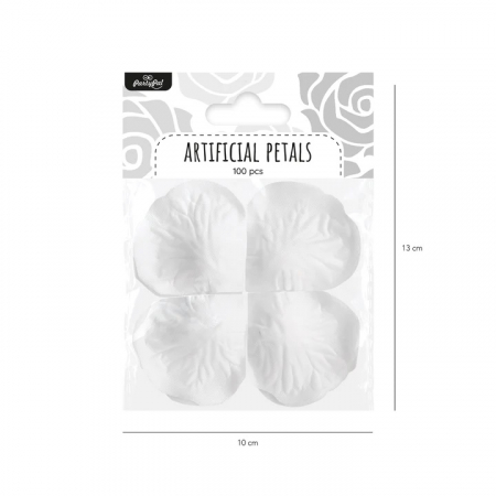 Set 500 petale albe plastic 5 cm [4]