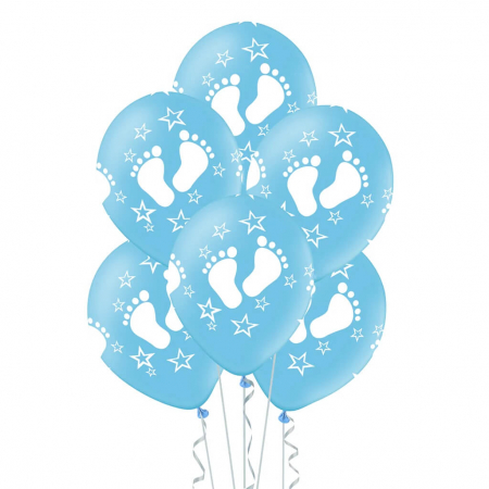 Set 6 baloane albastre cu piciorus 30 cm [1]