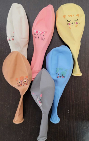 Set 6 baloane de latex pisici 30 cm [8]