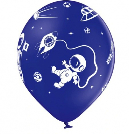 Set 6 baloane latex Astronaut 30 cm [3]