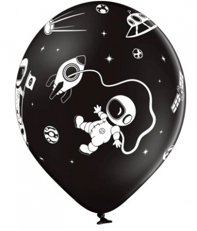 Set 6 baloane latex Astronaut 30 cm [2]