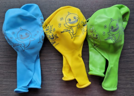 Set 6 baloane latex Baby Shark 27.5 cm [7]
