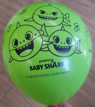 Set 6 baloane latex Baby Shark 27.5 cm [1]