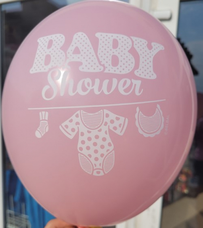 Set 6 baloane latex Baby Shower Fata 27 cm [6]