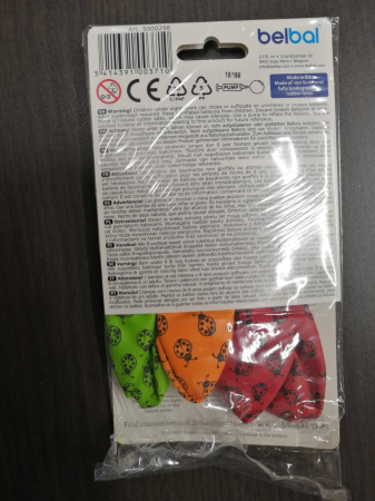 Set 6 baloane latex buburuza 30 cm 5414391003710 [8]