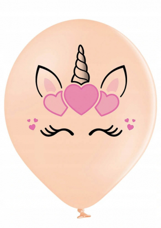 Set 6 baloane latex cap unicorn 30 cm 5414391043198 [7]