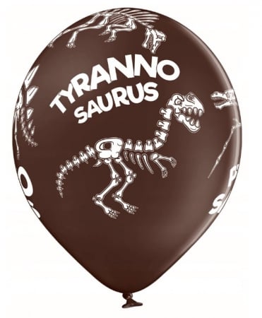 Set 6 baloane latex Dinozaur schelet 30 cm [6]