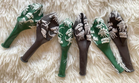 Set 6 baloane latex Dinozaur schelet 30 cm [11]