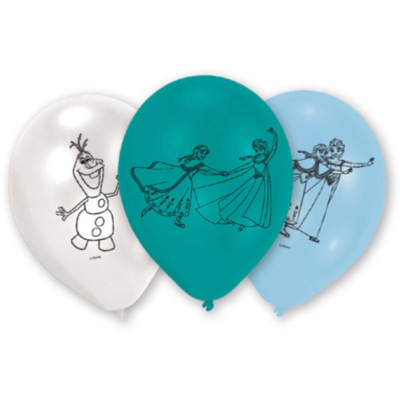 Baloane & seturi baloane din latex - Set 6 baloane latex Frozen Multicolor 23 cm