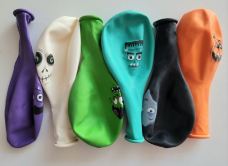 Set 6 baloane latex Halloween 30 cm [1]