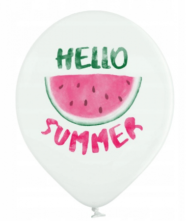 Set 6 baloane latex Hello Summer/Vara 30 cm [3]