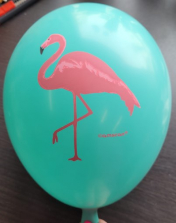 Set 6 baloane latex imprimate Flamingo 27,5 cm [2]