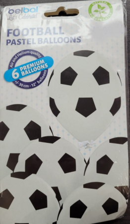 Set 6 baloane latex mingi de fotbal 30 cm [4]