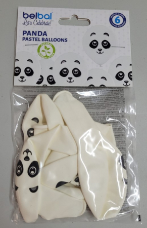 Set 6 baloane latex Panda 27 cm [5]