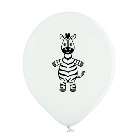 Set 6 baloane latex pastel animale zoo 30 cm [10]