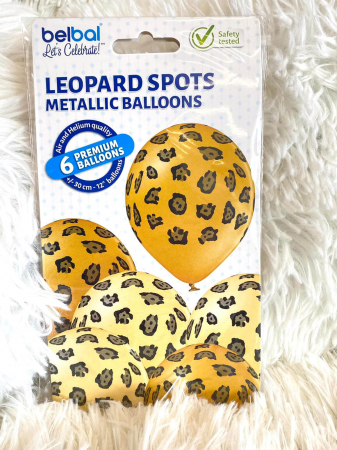 Set 6 baloane latex pete leopard 30 cm [5]