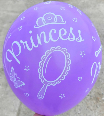 Set 6 baloane latex Princess printesa 30cm [3]