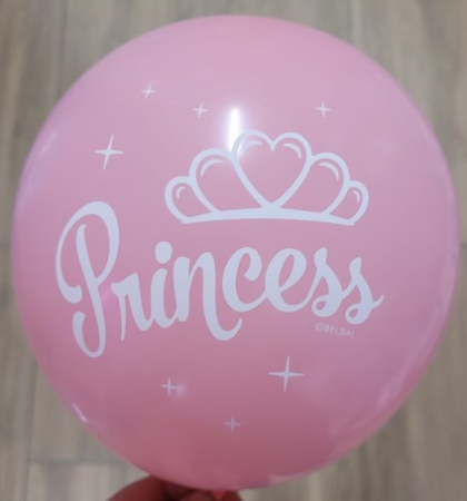 Set 6 baloane latex Princess roz 27 cm [2]