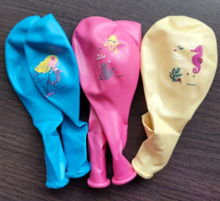 Set 6 baloane latex Sirena / Be a mermaid 27.5 cm [4]