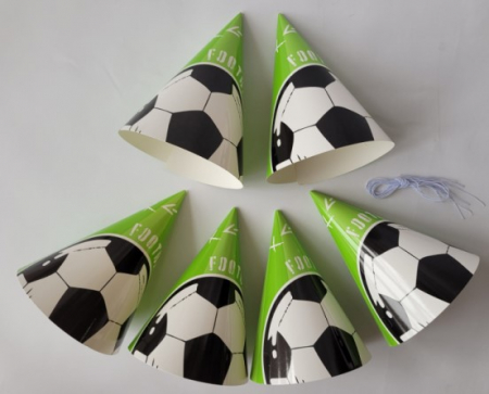Set 6 coifuri fotbal 16 cm [1]