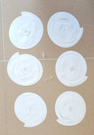 Set 6 cozi baloane alb 50 cm [1]