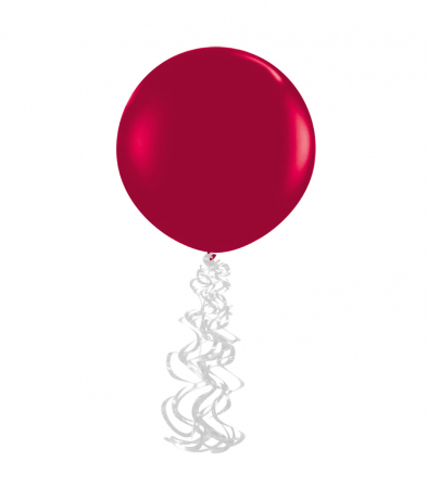 Accesorii pentru baloane - Set 6 cozi baloane argintiu 50 cm