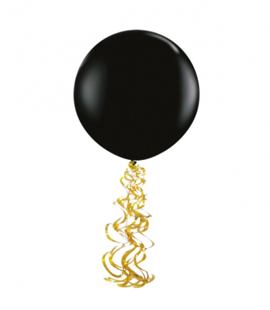 Accesorii pentru baloane - Set 6 Cozi baloane auriu 50 cm