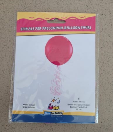 Set 6 cozi baloane roz 50 cm [3]