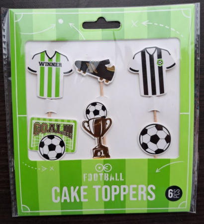 Set 6 decoratiuni briosa Fotbal 4 cm [5]