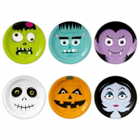 Farfurii unica folosinta - Set 6 farfurii Halloween 18 cm