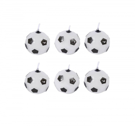 Set 6 lumanari tort minge 2 cm