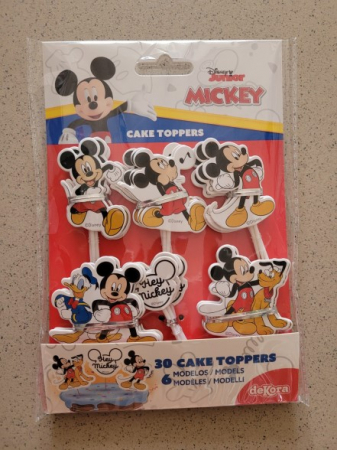 Set 6 modele decor hartie tort / briosa Mickey Mouse 30 buc [8]