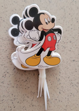 Set 6 modele decor hartie tort / briosa Mickey Mouse 30 buc [1]