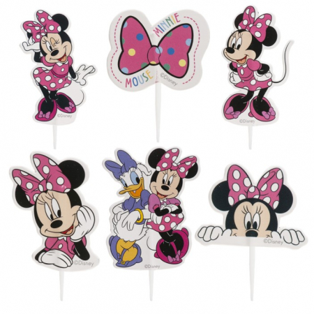 Set 8 modele decor hartie tort / briosa Minnie Mouse 16 buc [8]