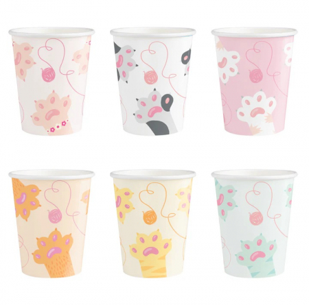 Pisici - Set 6 pahare pisici 220 ml