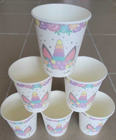 Set 6 pahare unicorn holograma 220 ml [2]