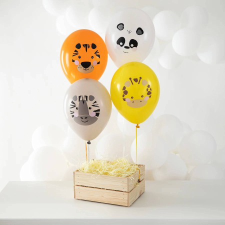 Set 8 baloane latex animalute salbatice 30 cm [1]