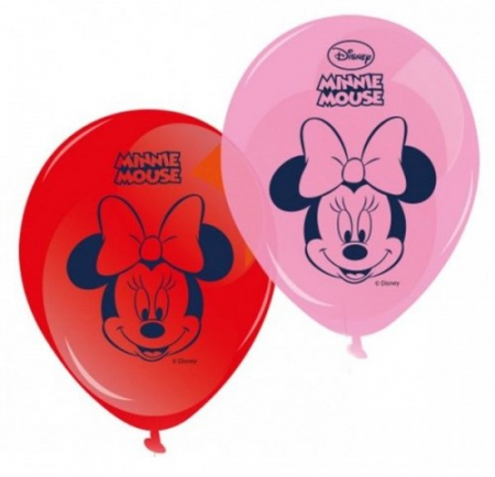 Set 8 baloane latex Minnie Mouse 27.5 cm [0]