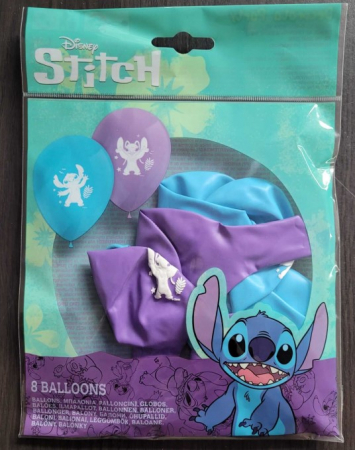 Set 8 baloane latex Stitch si Angel 25 cm [6]