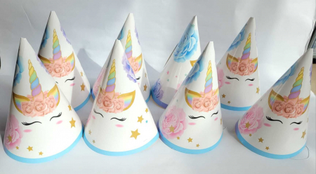 Set 8 coifuri pentru Petrecere, 21 cm, tip Unicorn [2]
