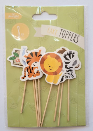 Set 8 decoratiuni tort / briosa animalute zoo 4.5 cm [2]