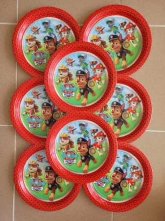 Set 8 farfurii carton Paw Patrol / Patrula Catelusilor 23 cm [2]