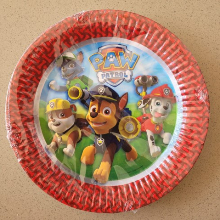 Set 8 farfurii carton Paw Patrol / Patrula Catelusilor 23 cm [3]
