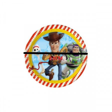 Set 8 farfurii carton Toy Story 4 / Povestea jucariilor 4 23 cm [1]
