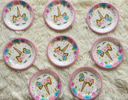 Set 8 farfurii Unicorn flori 18 cm [1]