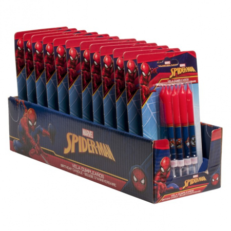 Set 8 lumanari tort Spiderman 8 cm [5]