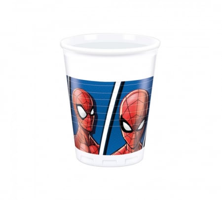 Set 8 pahare plastic Spiderman 200 ml [0]