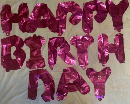Set baloane folie HAPPY BIRTHDAY 40 Cm roz [2]