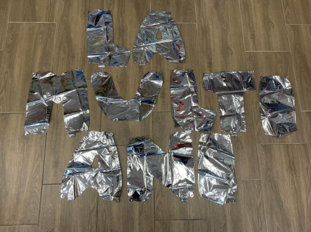 Set baloane folie La Multi Ani 40Cm argintiu [1]